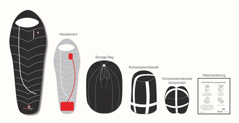 DownWool-Hybrid Ice Cold 190 Wide Schlafsack | -12 °C