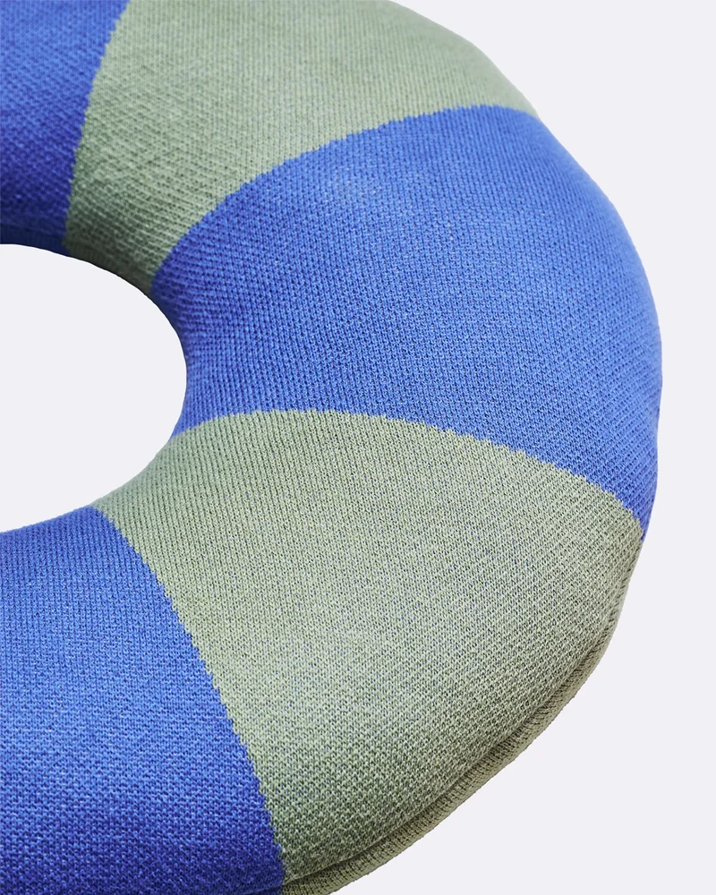 Donut-Kissen – Rund, ø 50 cm, Streifenmuster