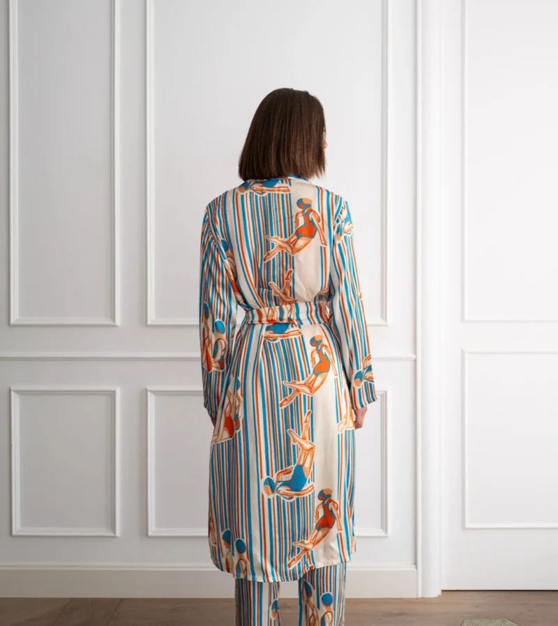 Swimmer & The Lobster – Kimono aus Modal, XS/S bis XL/XXL