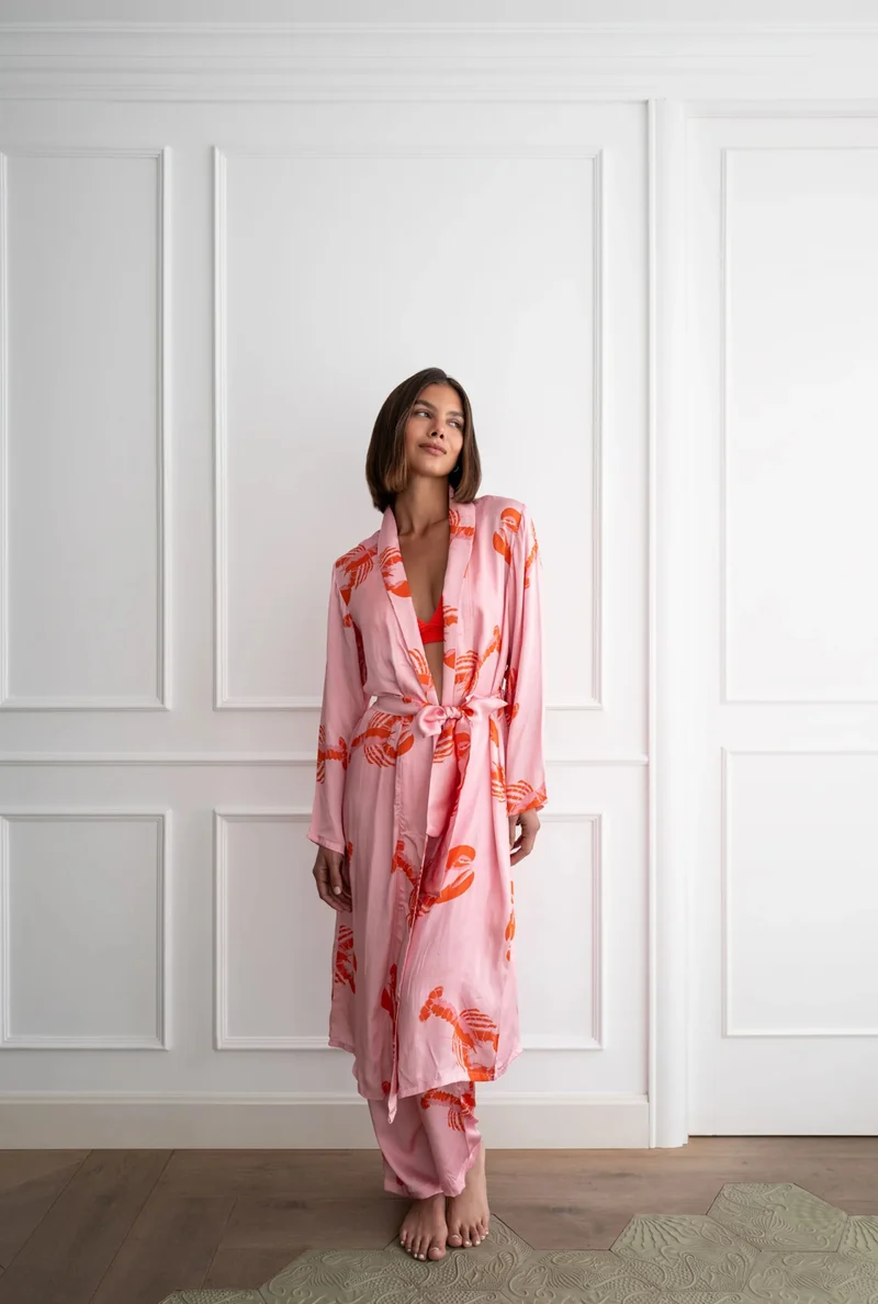 Swimmer & The Lobster – Kimono aus Modal, XS/S bis XL/XXL