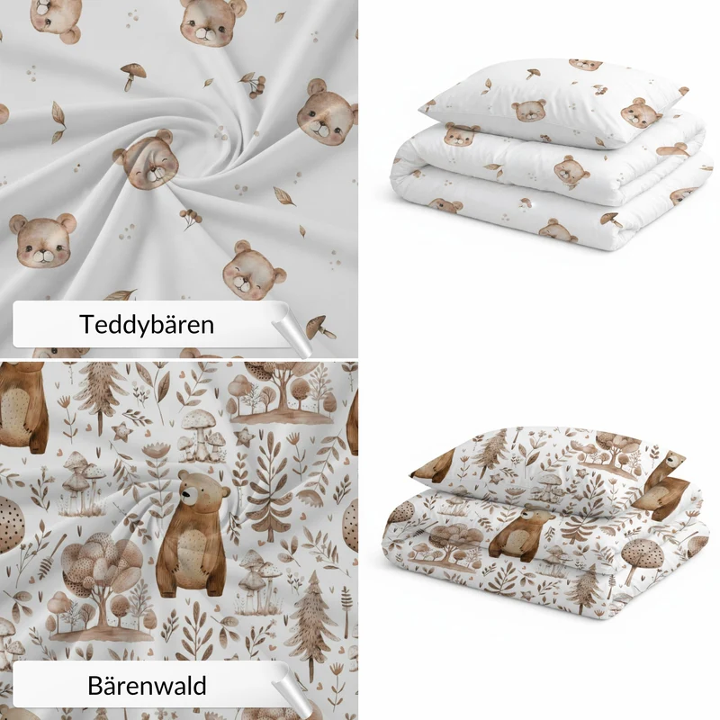 Kinderschlafsack Set | Premium Baumwolle & Samt