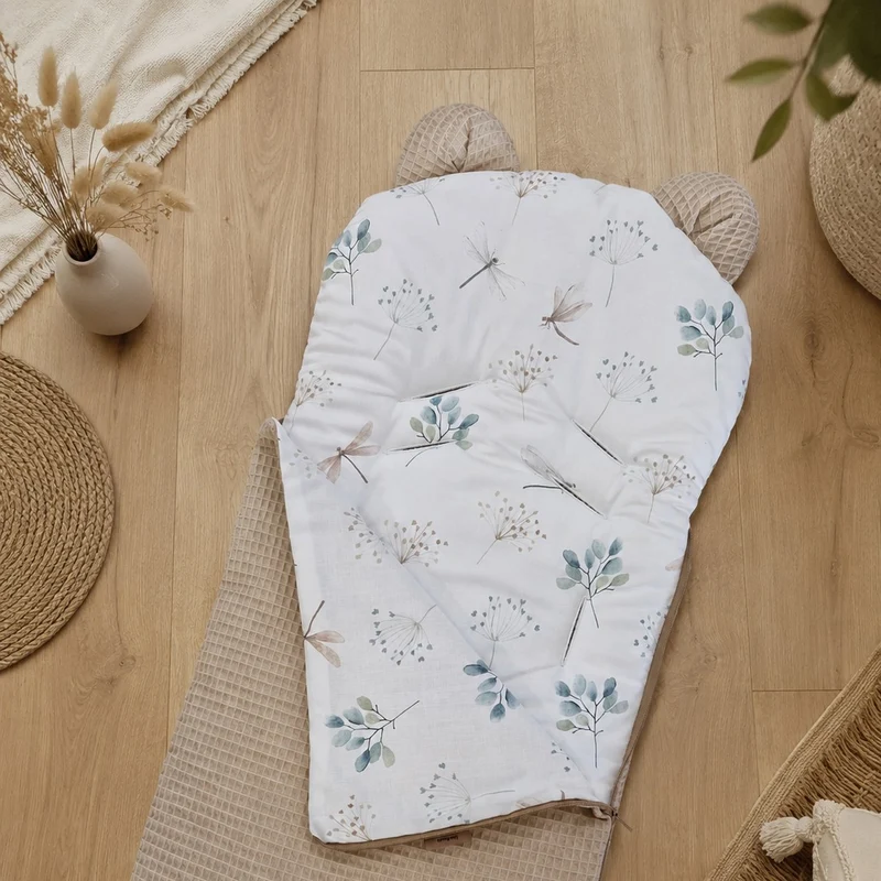 Einschlagdecke für Babyschale | Premium Baumwolle & Waffelpiqué