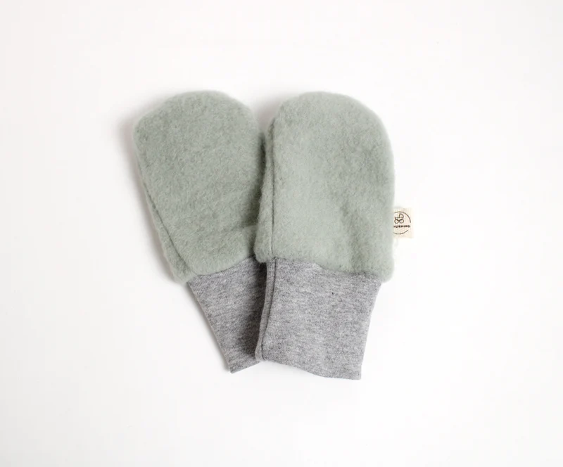 Wollfleece Fäustlinge, GOTS