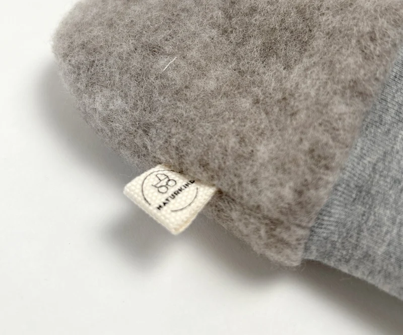 Wollfleece Fäustlinge, GOTS