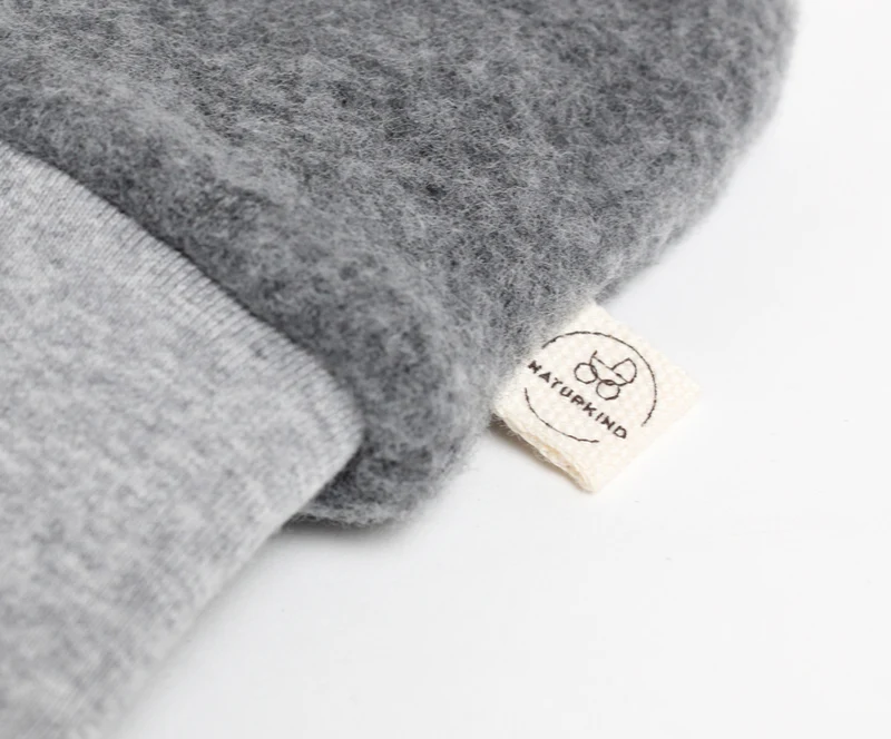 Wollfleece Fäustlinge, GOTS
