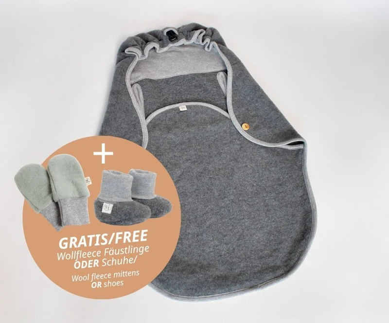 Einschlagdecke Merinowolle Set, GOTS