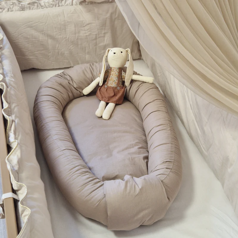 Babynestchen aus Baumwolle | Beige
