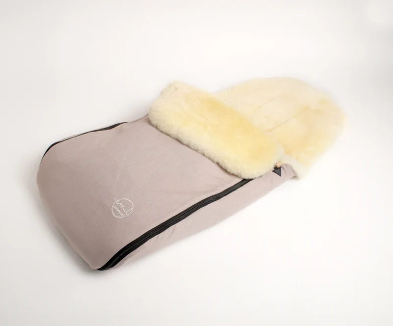 Lammfell Fußsack EMIL Set