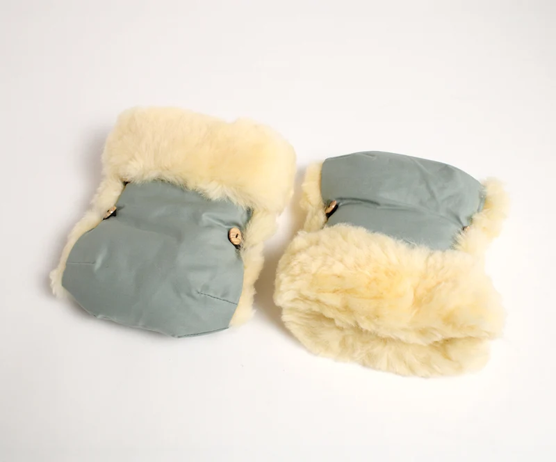 Lammfell Kinderwagen-Handschuhe