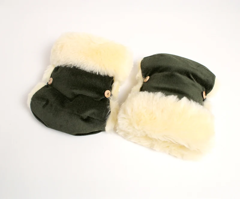Lammfell Kinderwagen-Handschuhe