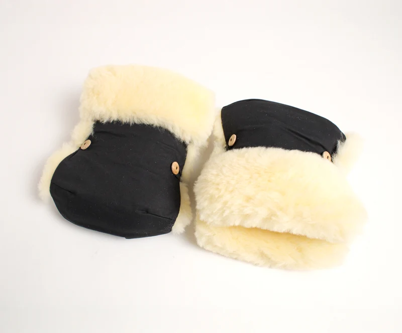 Lammfell Kinderwagen-Handschuhe