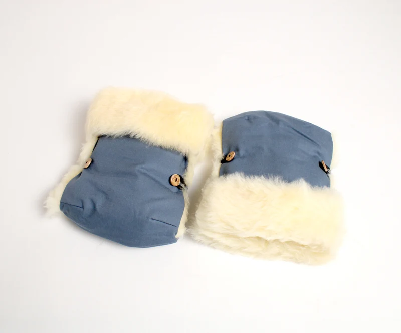 Lammfell Kinderwagen-Handschuhe