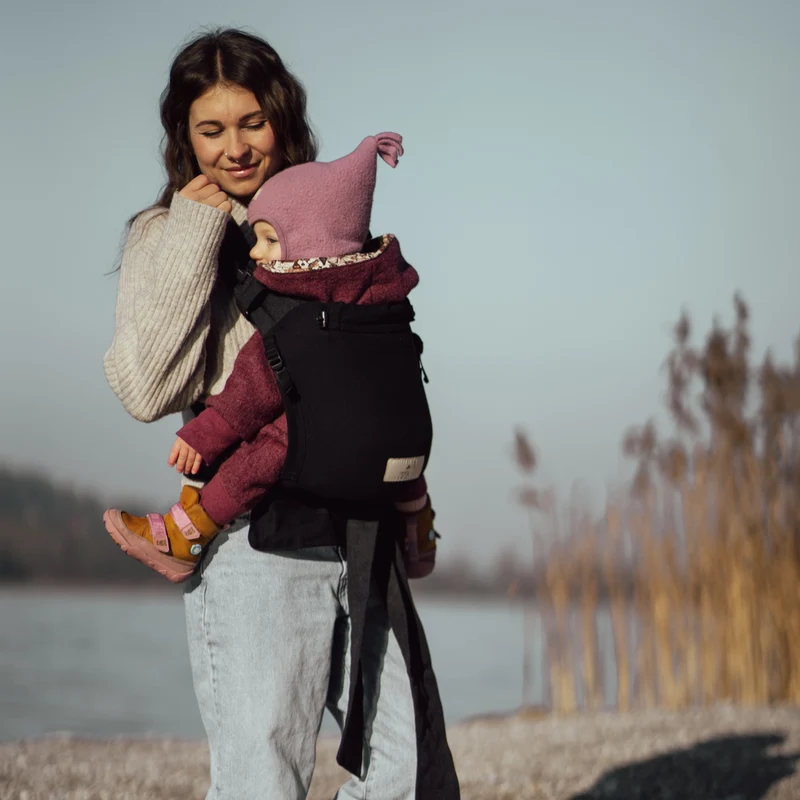 Storchenwiege Babycarrier Schwarz
