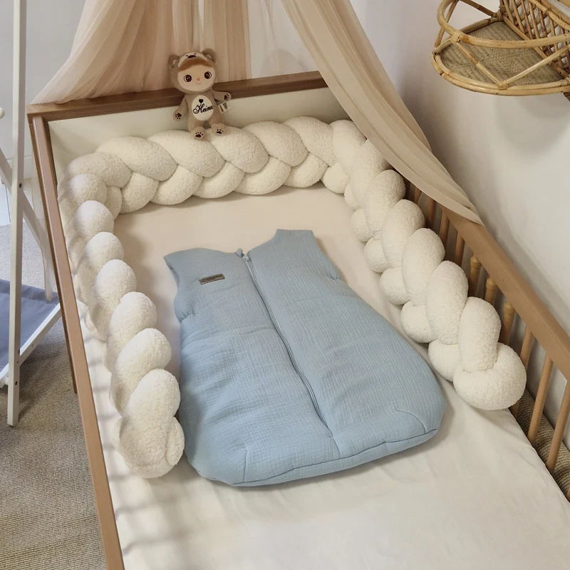 Schlummersack in Birnenform | Neugeborene | Musselin | 65 cm | 2,5 TOG | Hellblau