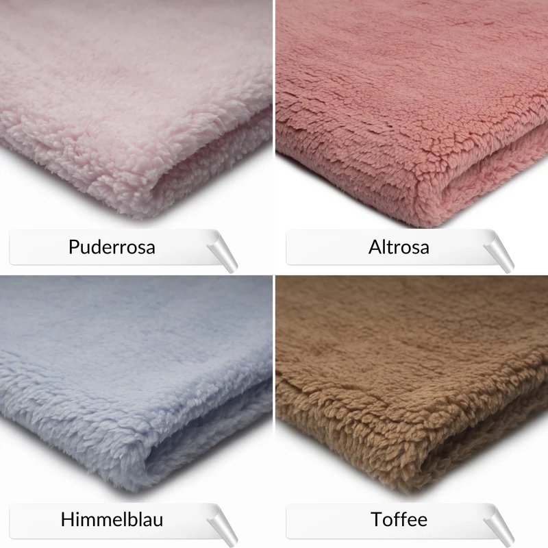 Krabbeldecke Wolke "Premium-Linie" | Baumwolle & Teddy-Stoff