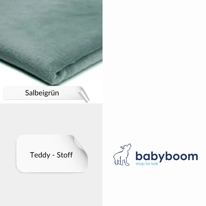 Krabbeldecke Wolke "Premium-Linie" | Baumwolle & Teddy-Stoff