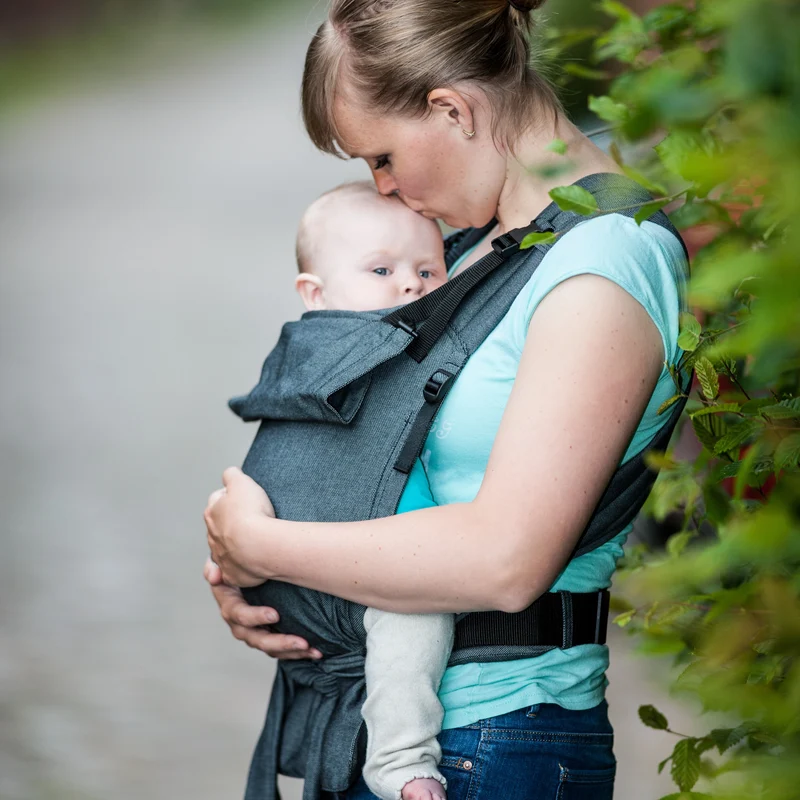 Storchenwiege Babycarrier Graphit