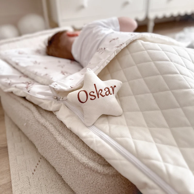 Kinderschlafsack Set | Premium Baumwolle & Samt