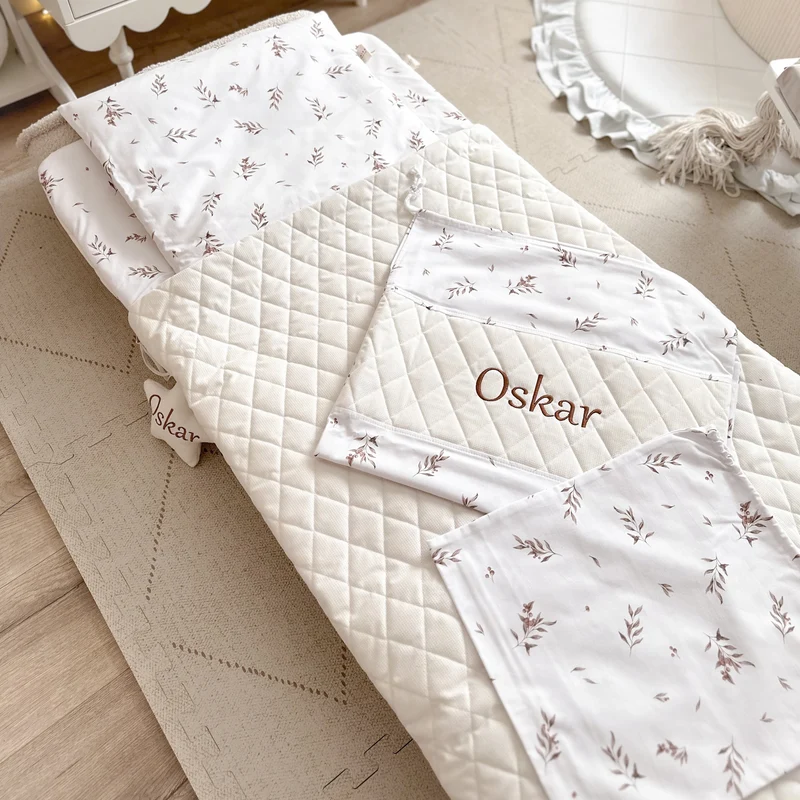 Kinderschlafsack Set | Premium Baumwolle & Samt