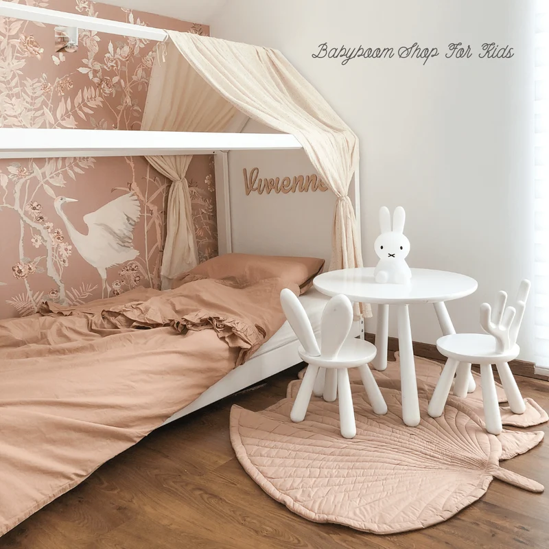 Spielmatte | Krabbeldecke | Dekoration "Palme" | Baumwolle - Gr. L & XL