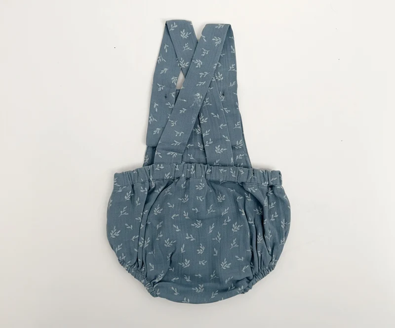 Musselin Latzhose kurz, GOTS