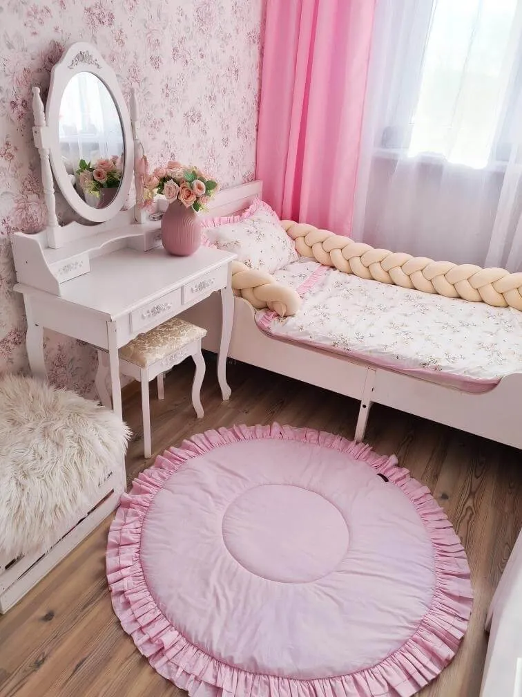 Krabbeldecke & Spielmatte mit Rüschen | Baumwolle