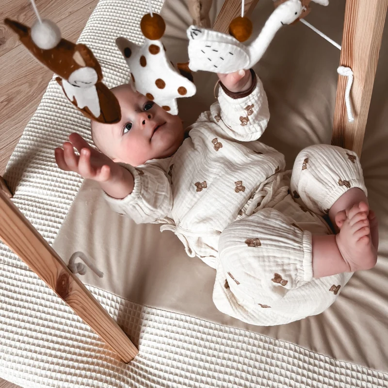 Krabbeldecke & Spielmatte ROYAL | Waffelpique & Velours