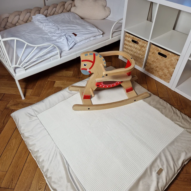 Krabbeldecke & Spielmatte ROYAL | Waffelpique & Velours