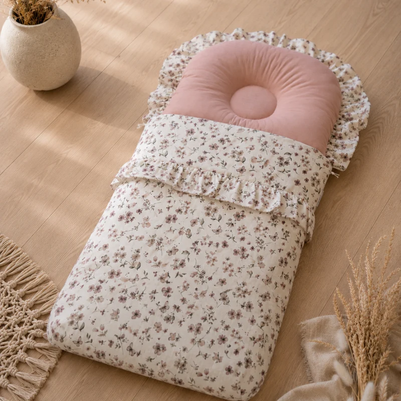 Babyschlafsack mit Rüschen | Premium Baumwolle