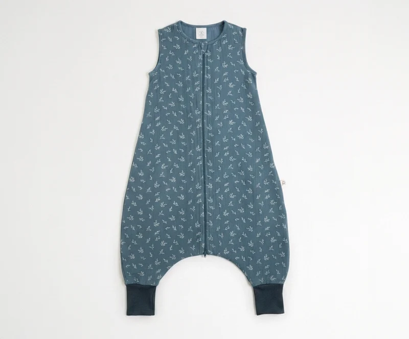 Musselin Sommerschlafsack mit Beinausschnitt, GOTS