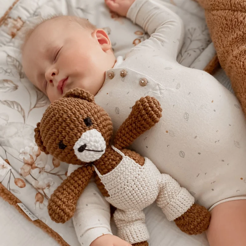 Babydecke inkl. Kissen "Premium-Linie" | Baumwolle & Teddy-Stoff