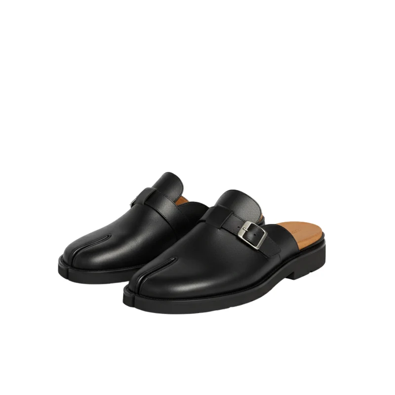 TerraVey | NoirBuckle Moderne Pantoletten
