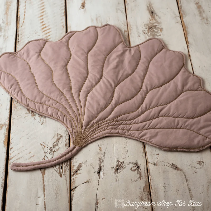 Spielmatte | Krabbeldecke | Dekoration "Ginkgoblatt" | Baumwolle - Gr. XL