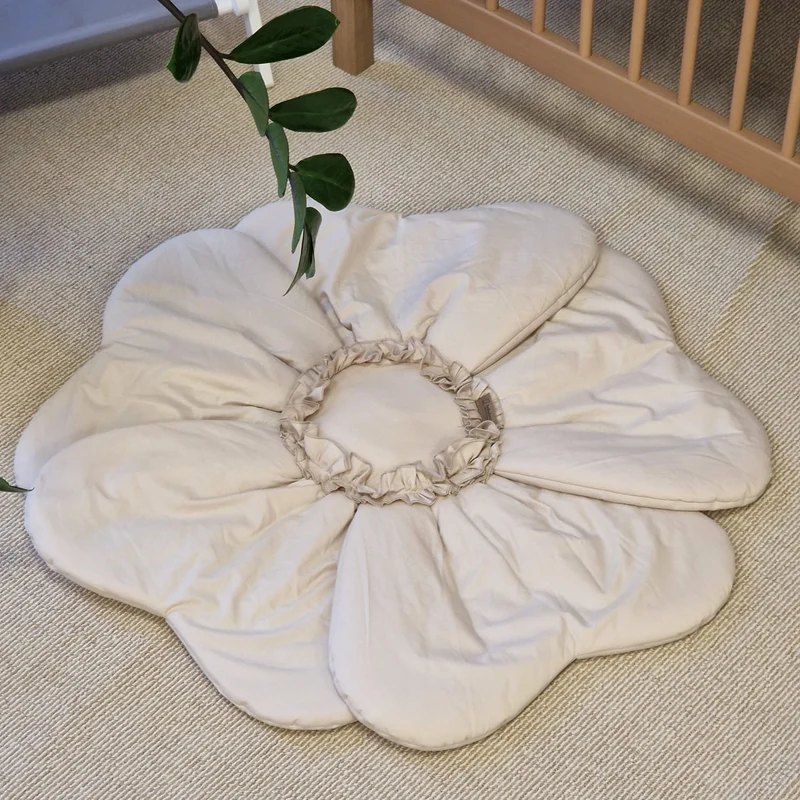 Spielmatte | Krabbeldecke | Dekoration "Blume" | Baumwolle