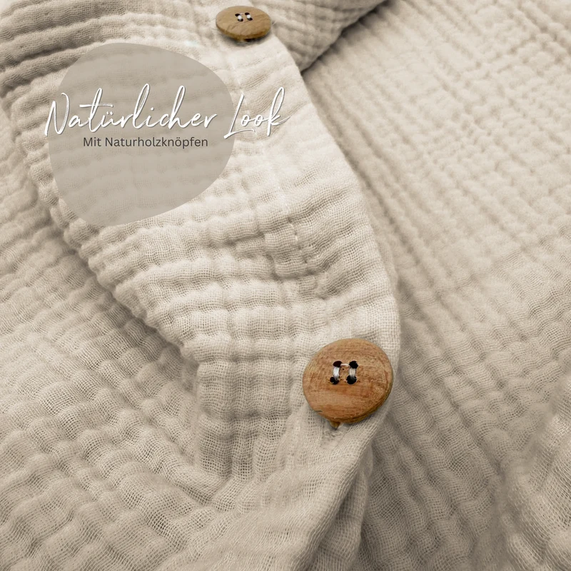 Musselin Bettwäsche Set • Beige