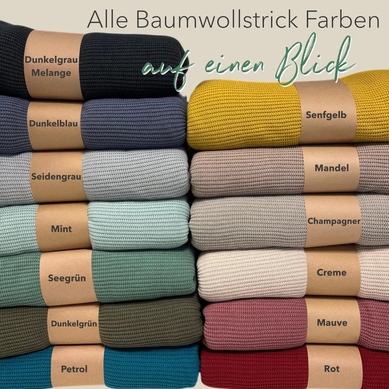 Kuscheldecke mit Baumwollstrick · Dunkelgrün