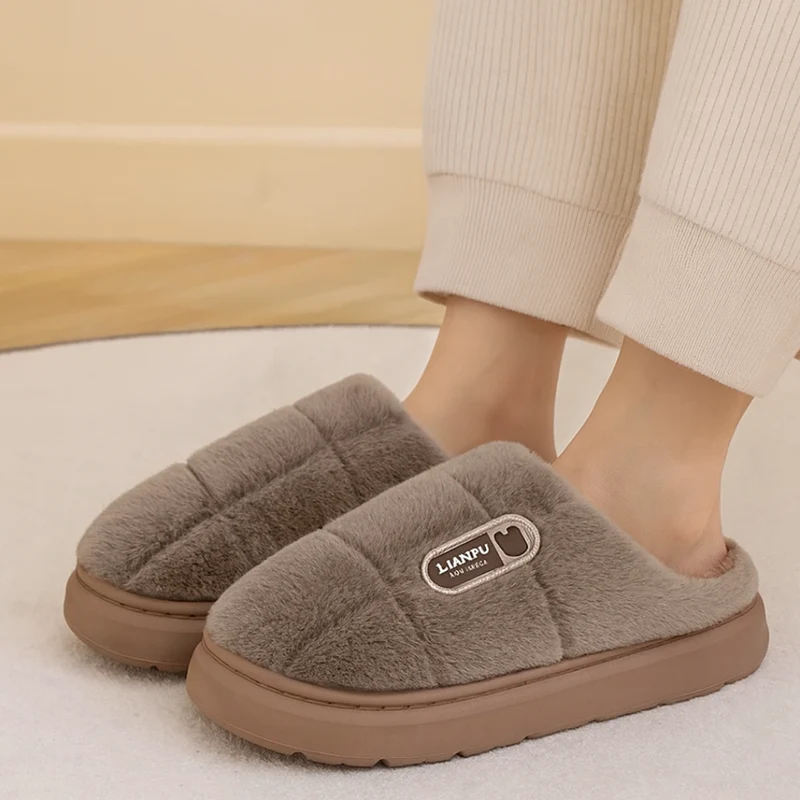 Hausschuhe Winter Warm mit dicker Sohle – KomfortMaxi