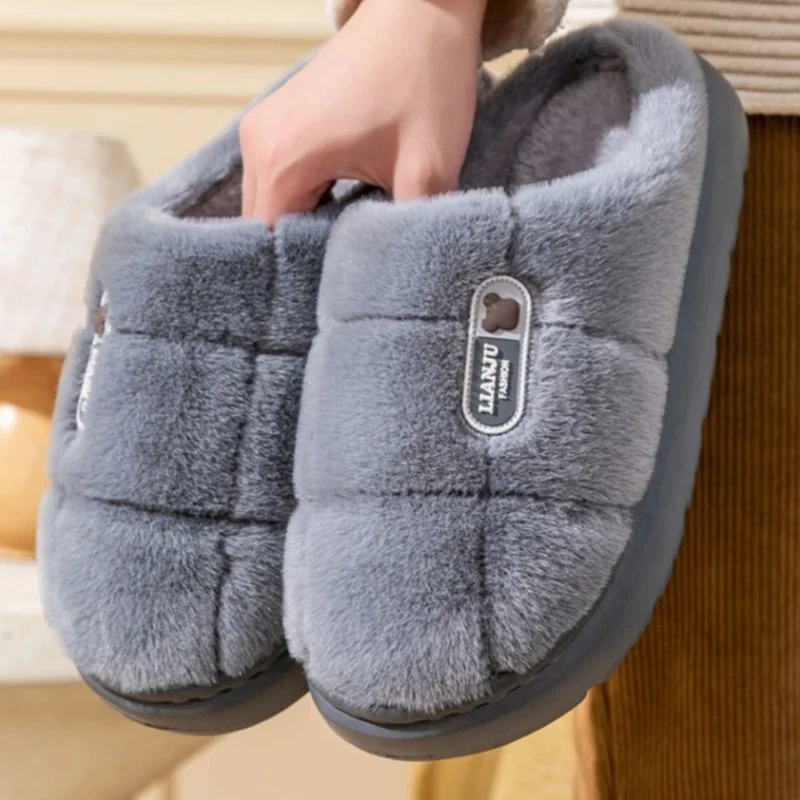 Hausschuhe Winter Warm mit dicker Sohle – KomfortMaxi