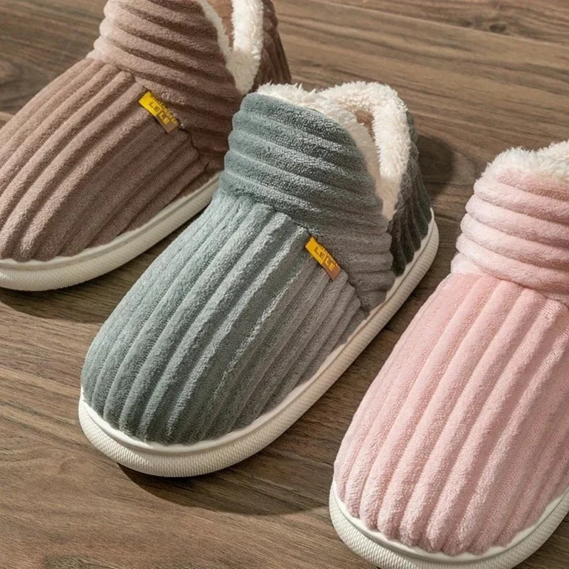 Flanell Hausschuhe Winter warm & rutschfest für Damen & Herren – CozyStripe