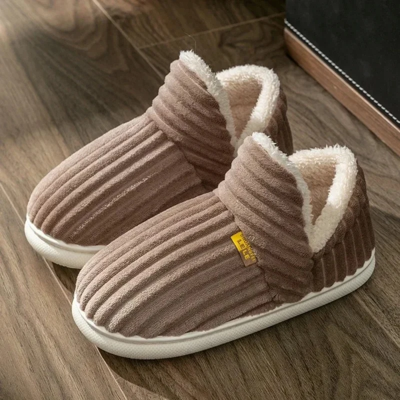 Flanell Hausschuhe Winter warm & rutschfest für Damen & Herren – CozyStripe