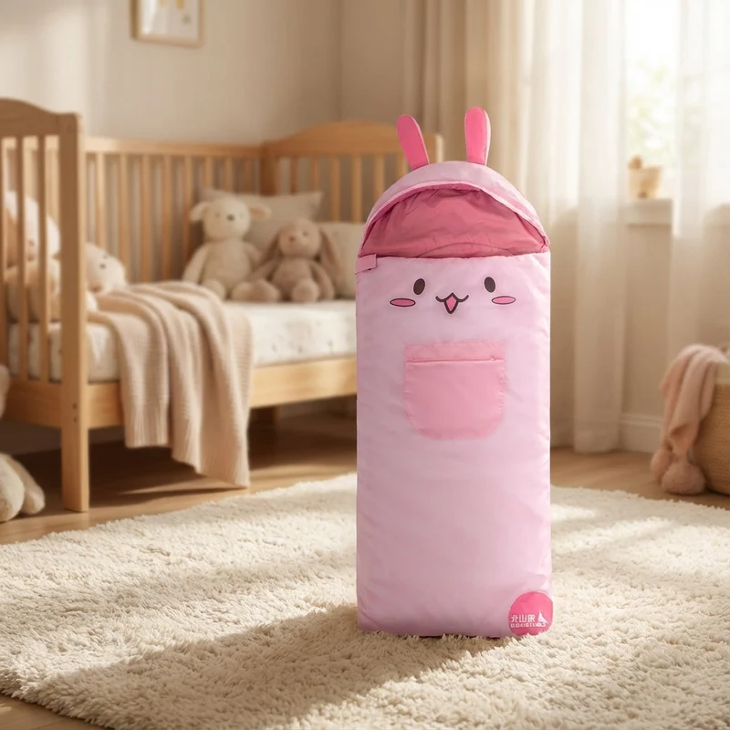 TerraVey | SnugBunny Kinder-Schlafsack im Cartoon-Deckenstil