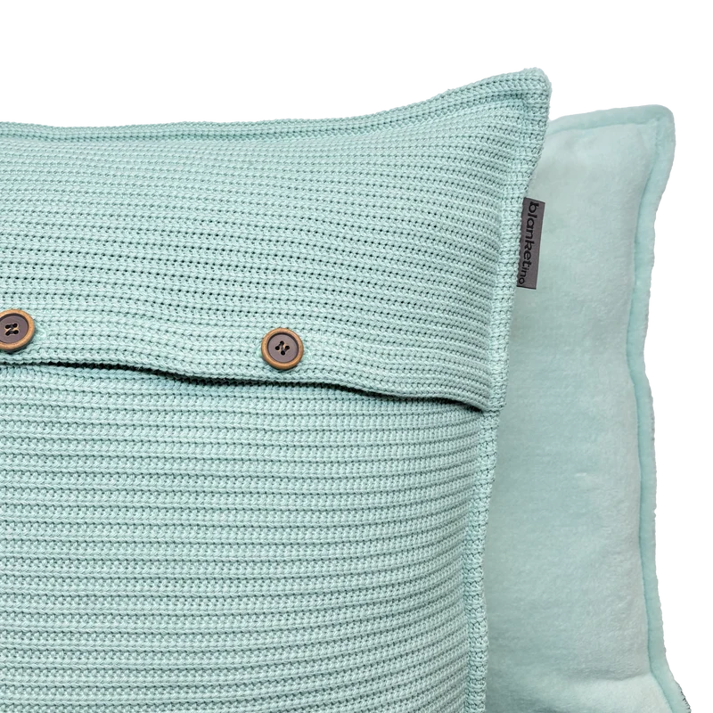 Kuschelkissen mit Baumwollstrick · 50x50 cm