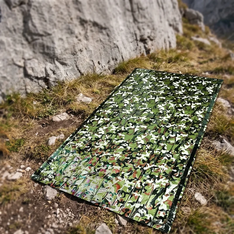 TerraVey | CamoBivvy Kompakter Rettungsschlafsack Im Tarnmuster