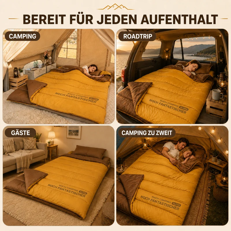 TerraVey | Duosleep Doppel-Schlafsack im Deckenstil