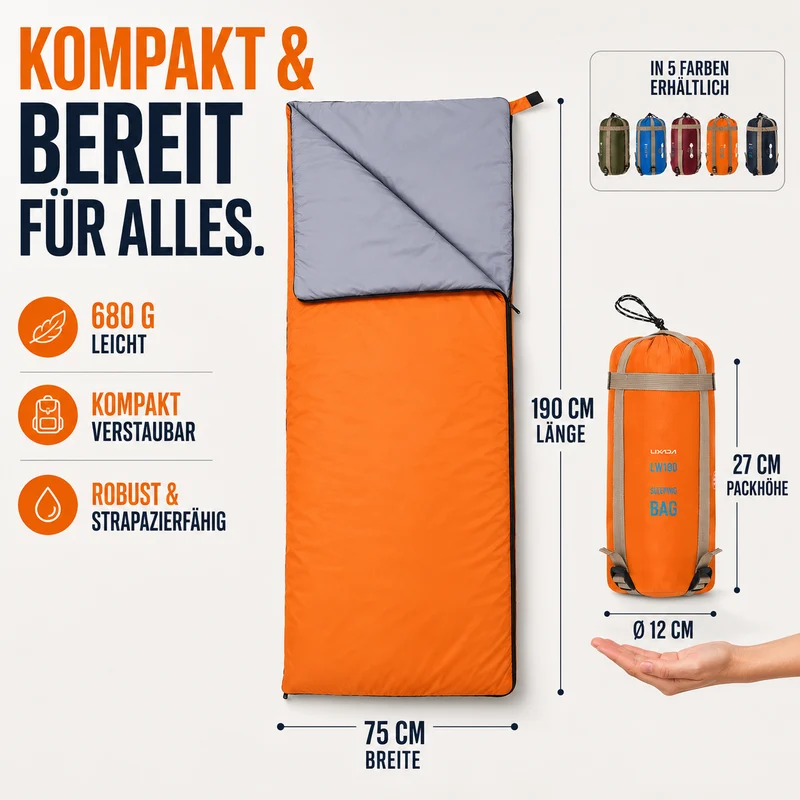 TerraVey | TrailNest Umschlag-Schlafsack