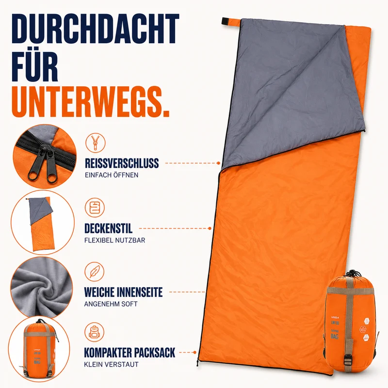 TerraVey | TrailNest Umschlag-Schlafsack
