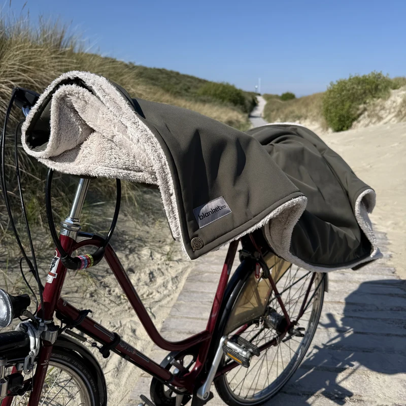 Campingdecke mit Knöpfen · Outdoor · 150x210 cm · Khaki