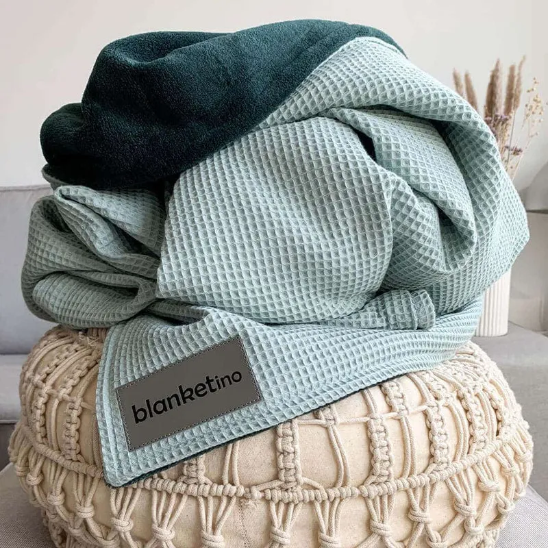 Kuscheldecke "Vollkommen" Mint · Smaragdgrün