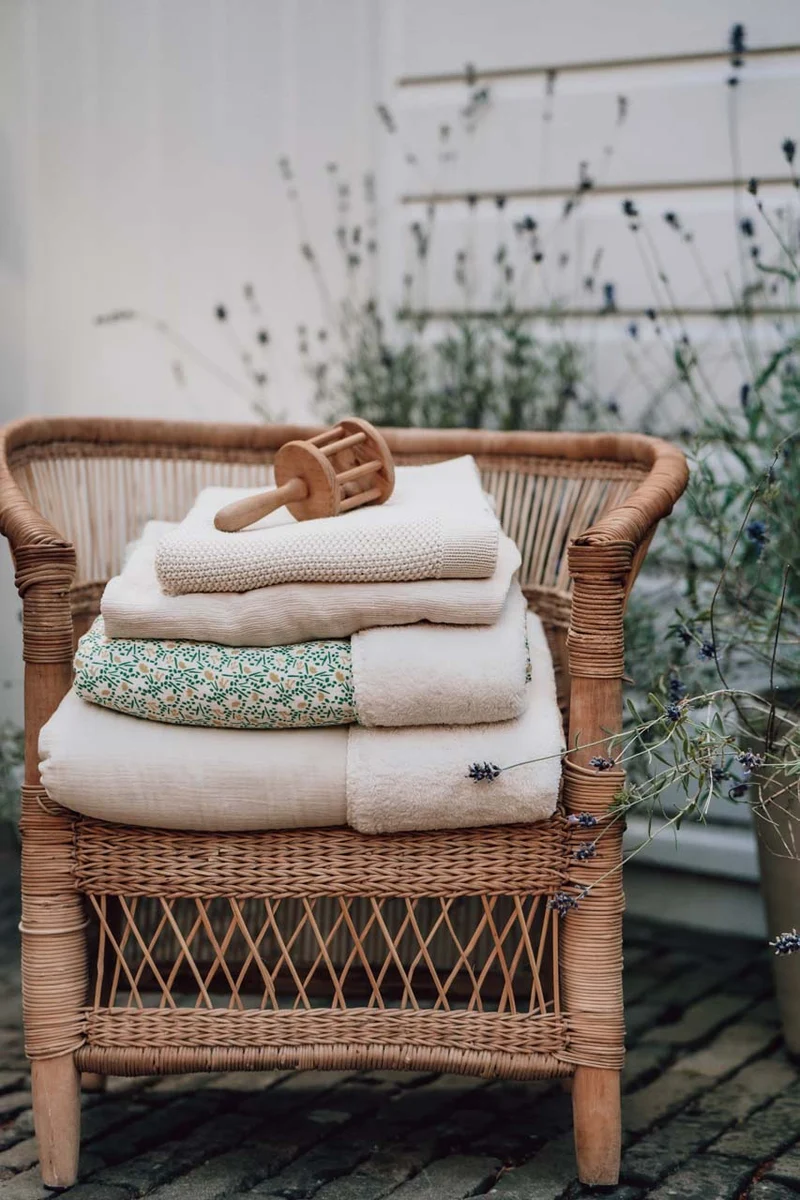 Bassinet blanket Rivoli warm white