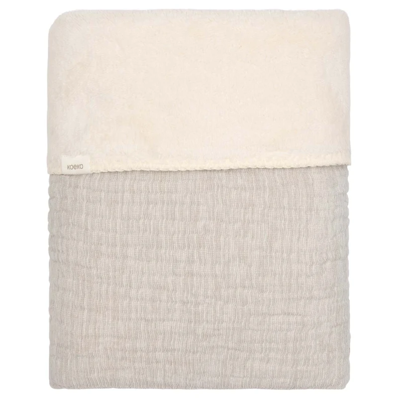 Cot blanket teddy Rivoli stone